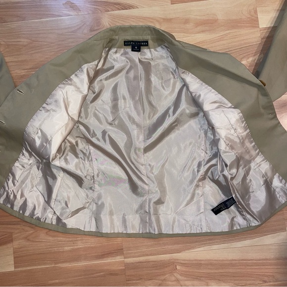 Ralph Lauren BLack Label Khaki Tan Business Casual Classic Blazer Size 10 Medium - Picture 10 of 15